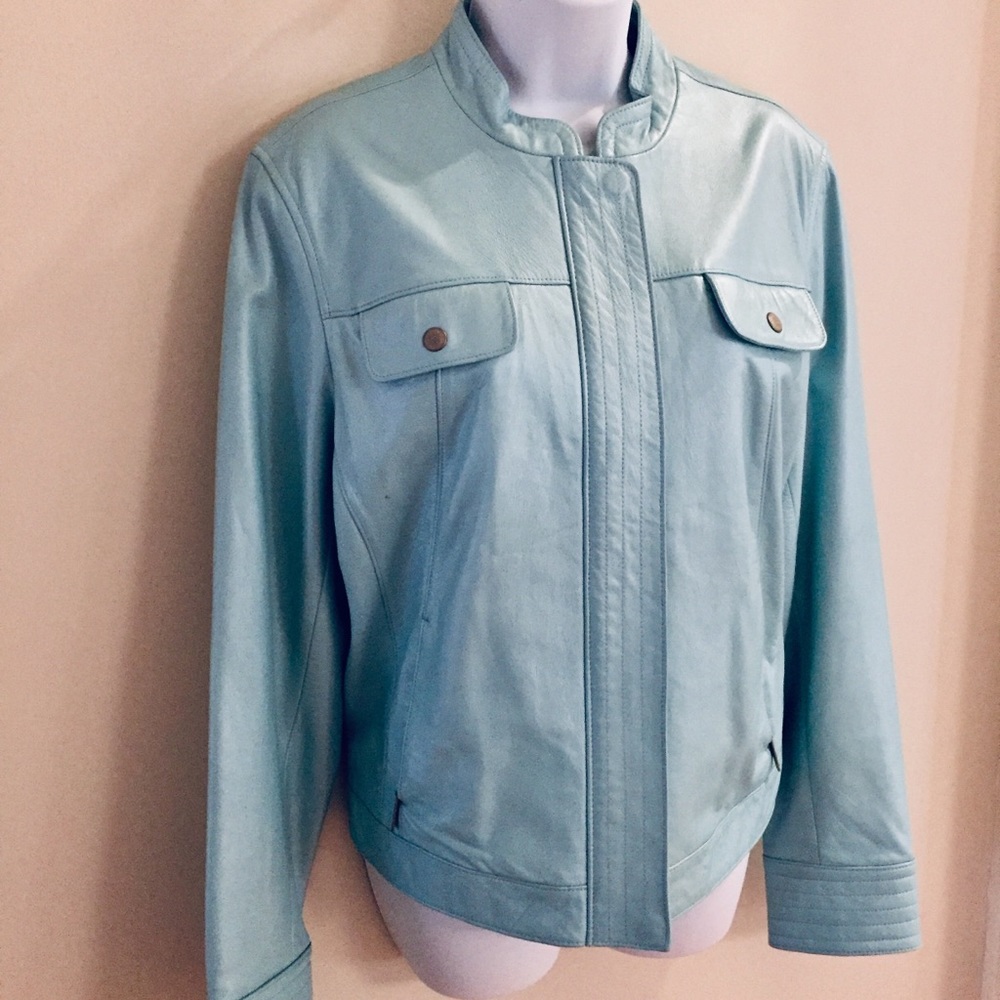 Soft calf’s leather Moto jacket XL